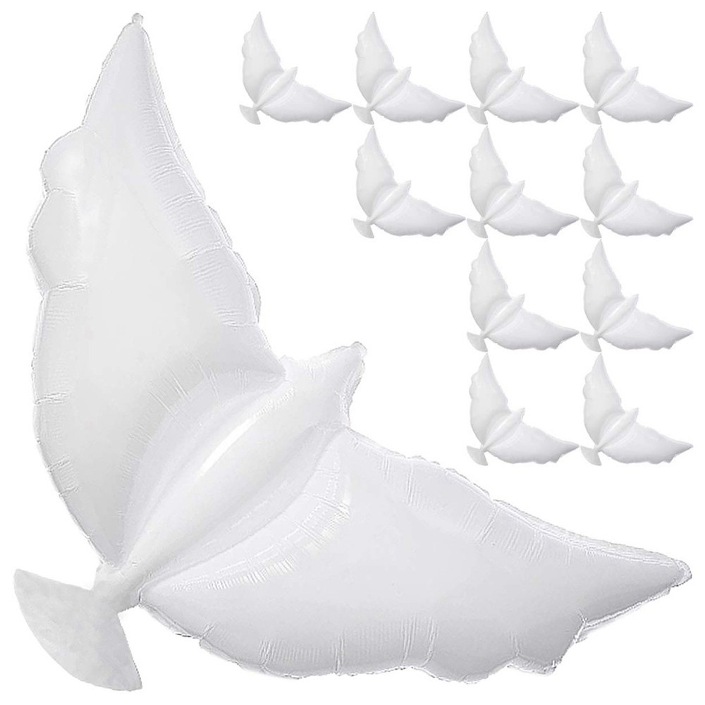 12-Pack Balloons Memorial Release in , Biodegradable White Angel Lanterns7822