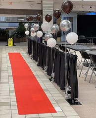 Red Carpet Runner 2 x 15 FT Non Slip Floor Runner for Parties Weddings Events