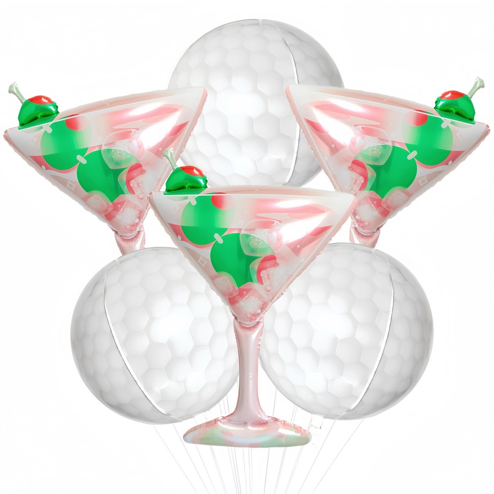 6Pcs Martini Golf Balloons/Sexy Chic Cocktail Party Decor for Girls Night, an…