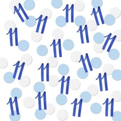 200 PCS Blue 11th Glitter Birthday Number Table Confetti Scatter