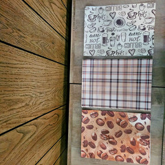 Happy Birthday banner for the Coffee Lover, decorations and wrapping paper