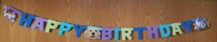 Happy Birthday Pets Dogs Banner, Decoration Puppy