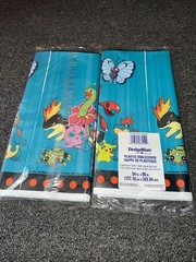 POKÉMON Gold/Silver Tablecloth Party Decor Lot 2 AGC NIP Vtg