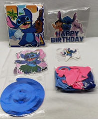 Lilo And Stitch Party Decor Supplies Banner Balloons Toppers & Hanging Swirls