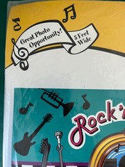 ROCK & ROLL Wall Mural 60″ x 40″ NEW NIP Party Photo Op Class Reunion Decor