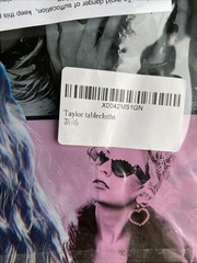 Taylor Swift Tablecloth With Multiple Images For Birthday Party
