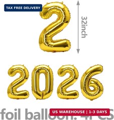 Graduation Decorations 2026 37 PCS – Black Gold Class of 2026 Party Supplies Kit