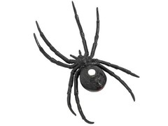 Magnetic Black Widow Spiders 12 Pc – 3 1/2 In Halloween Decor Prop Haunted House