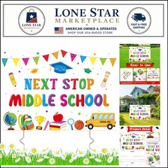 Celebrate with Style: 5th Grade Graduation Yard Sign – Next Stop Middle School!