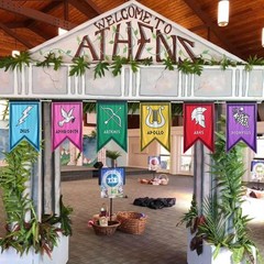 Greek Gods Banners, 14pcs Percy Jackson Cabin Banners, Greek Mythology Party …