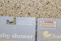 99pc Mixed Lot Baby Boy/Girl Plastic Cake Cupcake Baby Shower Decorations