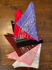 MULTI COLOR SET OF 6 Bandana 22×22 [Set Of 6 Pieces]