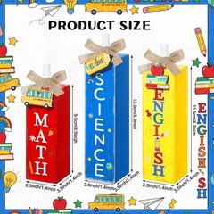 3 Pcs Welcome Back to School Table Decor First Day of School Classroom Block …