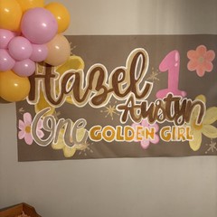 Customizable Hand Painted Banner for Any Occasion, Painted birthday banner 3×5