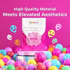 Assorted Rainbow Latex Balloons 100 Pack 12 inch Round Helium Bright