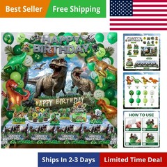 Dinosaur Birthday Decorations Dino Wrold Party Decorations Set Included Dino …