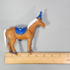 Ankyo Circus Party Animals Cake Toppers Horse Lion Cow Polka Dot 3 Figurine Lot