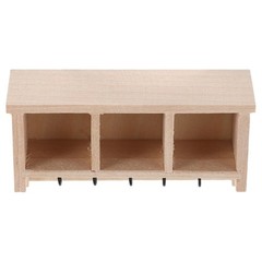 Miniature Display Shelf Kitchen Wall Dollhouse Living Room Furniture Bookcase