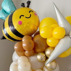 Bee-Balloon Bee-Decorations 6PCS 31 Inch Bee Balloon Honeybee Theme Party Dec…