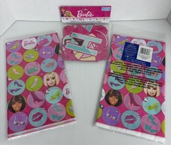 BARBIE Party Set Two Table Covers & «Happy Birthday» Banner in Original Pkgs NEW