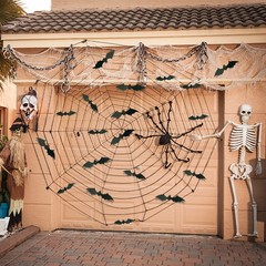 NANINUNENO 80PCS Halloween Bats Wall Decor, PVC 3D Bat Stickers, Black, Black