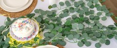 24 Pack Eucalyptus Garland, Artificial Greenery Garland Faux Eucalyptus Leaves