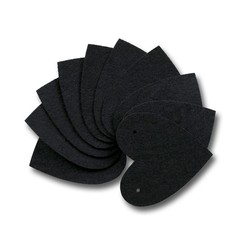 Guzon 4 Sets Black Heart Felt Banners Gothic Wedding Valentine Party Decor