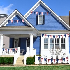 Heartome 100Ft 4Th Of July Decorations 60Pcs 7.8 X 11.8 Inches Pennant American