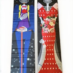2 Pc Day Of The Dead Hanging Decorations 72×12 Inches / New