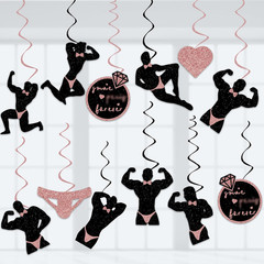 Bachelorette Party Decorations 24Pcs Hanging Swirls Decorations Bachelor Party S