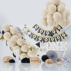 50pcs Sand White Balloons, 12inch White Sand Party Latex Balloon, Helium Ivor
