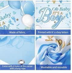 Baby Shower Party Backdrop Decorations, Large Durable Fabric Made Baby Shower Ba