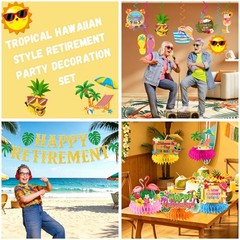 Beach Retirement Party Decorations, Aloha Retire Party Decorations includes H…