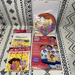Y2K 2008 Nick Jr Dora The Explorer Party Supplies Kit Sets & Treat Bags