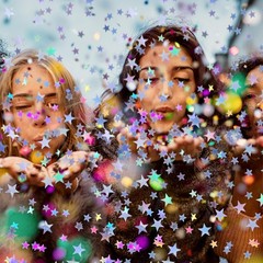 60g Silver Star Confetti Metallic Foil Glitter Shine Party Table Decor