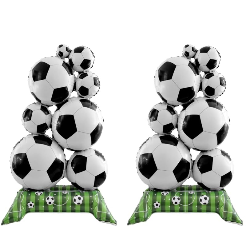 2 Pcs Extra-Large Standing Football Party Balloons, Soccer Balloons，Rugby Par…