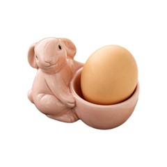 Compact Eggs Holder Rabbit Shape Household Eggs Holder Ceramic Eggs Tray