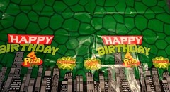 Pack Of 3 Cartoon Superhero Comic Birthday Tablecloths 7′ x 4′