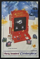 Video Game Hallmark Centerpiece Birthday Party Invaders 12″ NOS (38) Place Cards