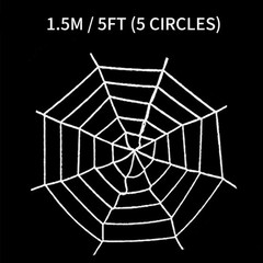 5FT/10FT Halloween Spider Web Decoration Cobwebs Spooky Haunted House Outdoor