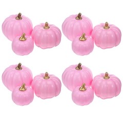 12 Pcs Pumpkin Decor Artificial Pumpkins for Decorating Faux Carvable