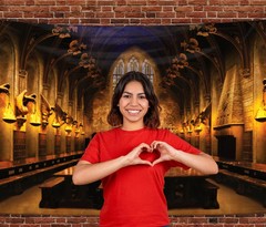 ConQuest Journals Harry Potter Hogwarts Great Hall Backdrop Wall Banner, Larg…