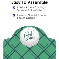 Big Dot of Happiness Par-Tee Time Golf Party Vertical Photo Garland Kit 35 Pc