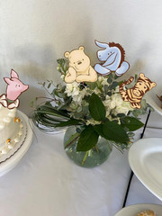 16PCS Vintage Winnie Centerpieces Baby Shower Decorations Table Center Pieces Ta