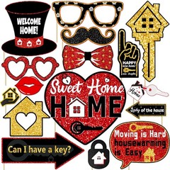 Housewarming Party Photo Booth Props Welcome Home House Decor Kit 12