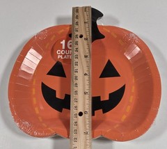 Halloween Party Bundle Paper Plates Napkins Table Cover Treat Bags – Lot of 8