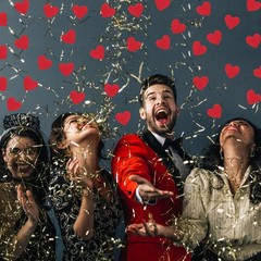 Red Heart Sequins Wedding Confetti Valentine Scatter Bridal Table Decor
