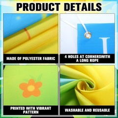 2 Pcs 2026 VBS Backdrop Decorations Christian Religious Cross Backdrop with R…