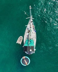 Inflatable Round Floating Ring – Water Hammock Dock, Sunmmer Mat Raft Platfor…