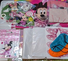 Cute Disney Minnie Mouse Birthday Party Decoration Set with Game Free Shipping